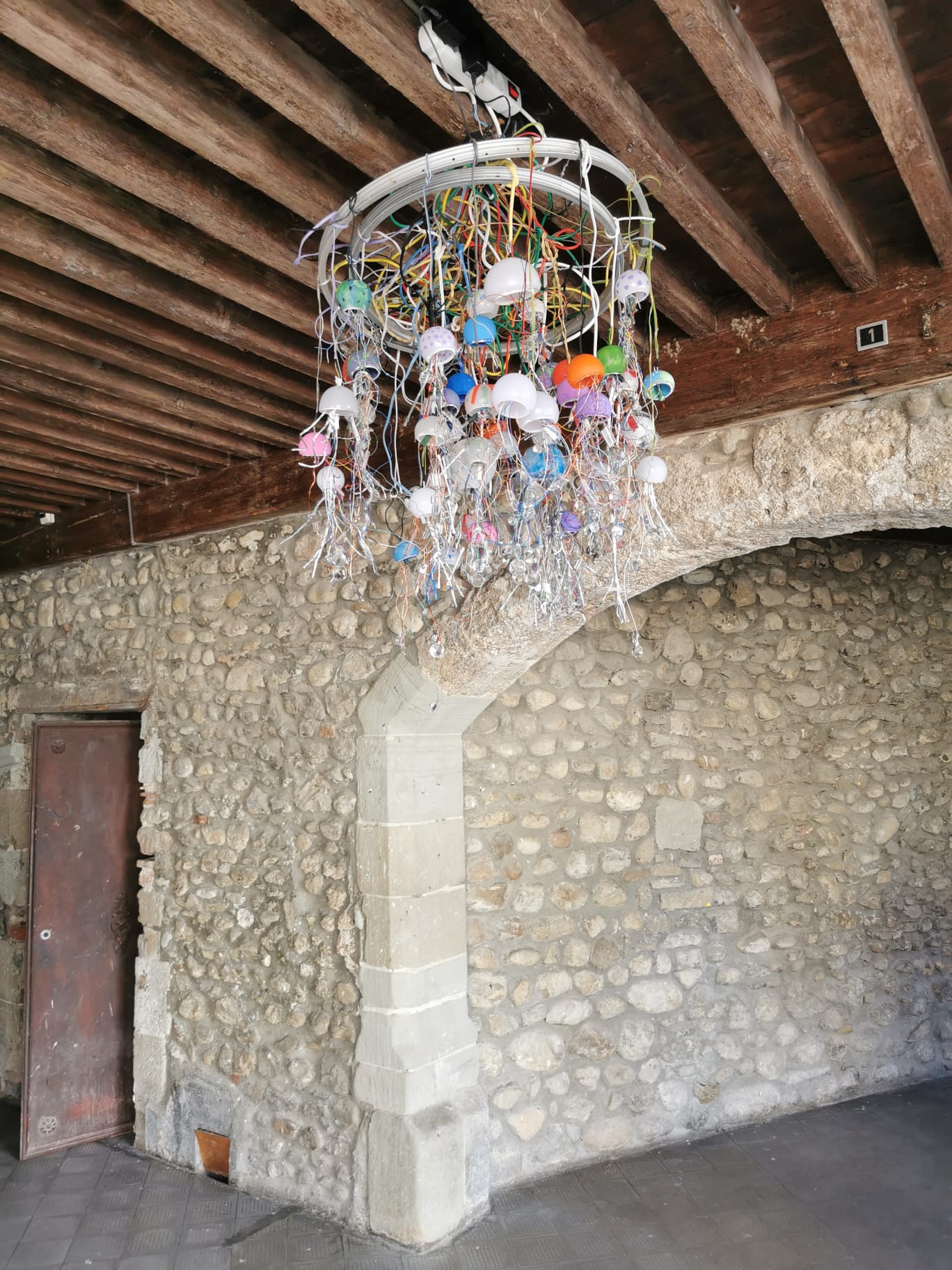installation public matériaux recyclés